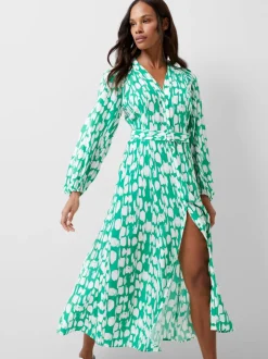 Islanna Crepe Belted Dress