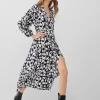 Islanna Crepe Belted Dress