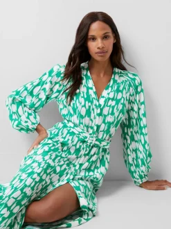 Islanna Crepe Belted Dress