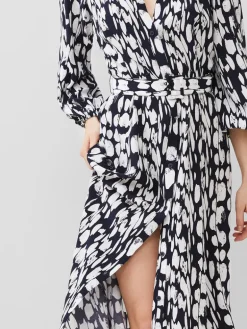 Islanna Crepe Belted Dress