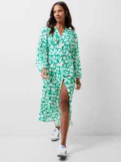 Islanna Crepe Belted Dress