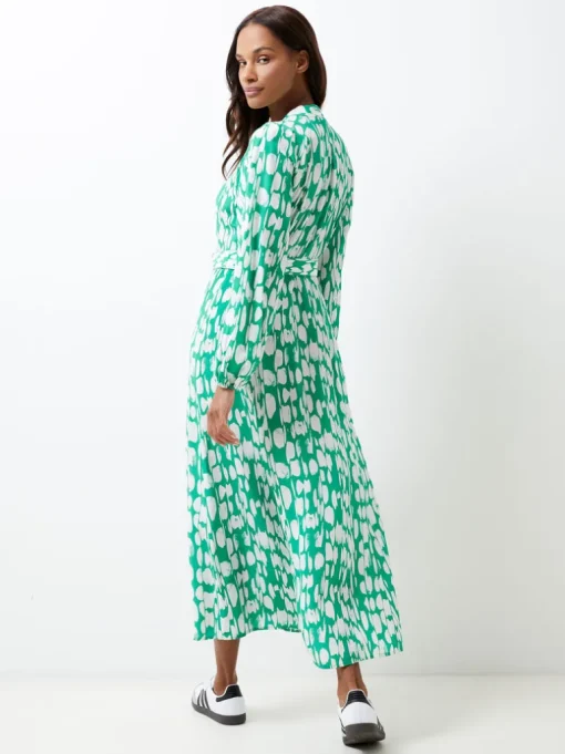 Islanna Crepe Belted Dress
