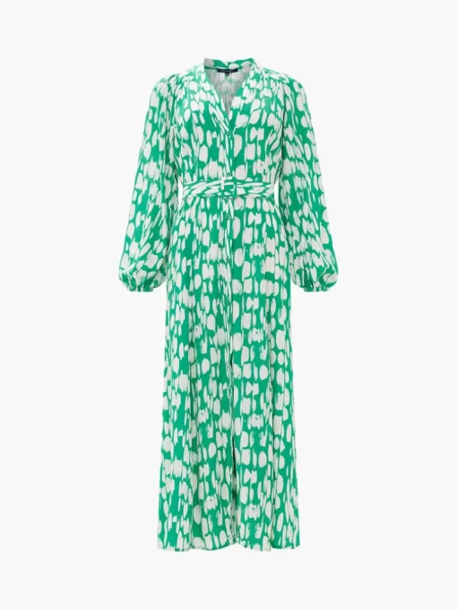 Islanna Crepe Belted Dress