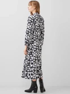Islanna Crepe Belted Dress