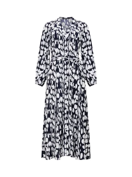 Islanna Crepe Belted Dress