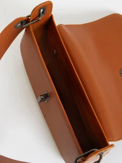 Jeenaa X Flap Baguette Bag