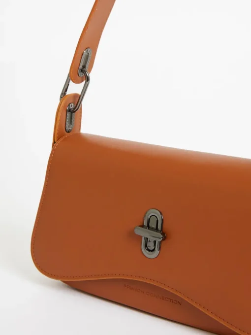 Jeenaa X Flap Baguette Bag