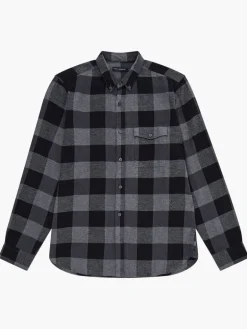 Large Gingham Flannel Long Sleeve Shirt