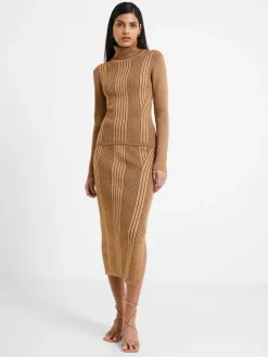 Mari Knit Pencil Midi Skirt