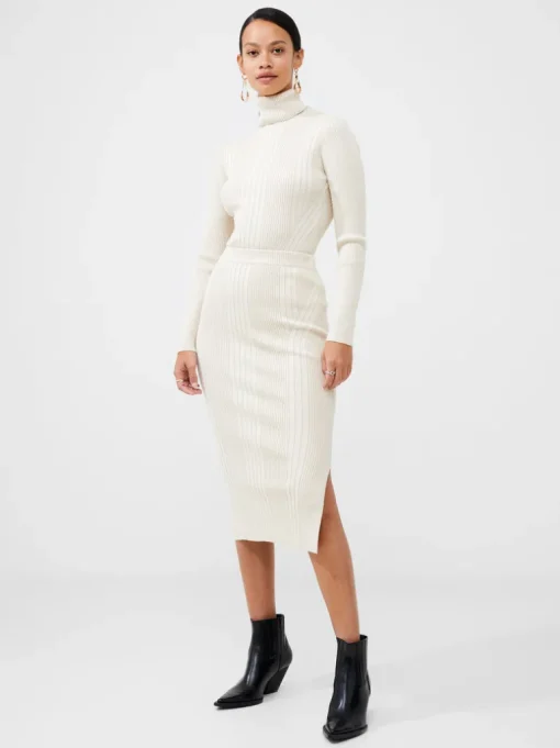 Mari Knit Pencil Midi Skirt