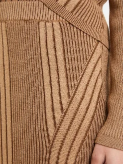 Mari Knit Pencil Midi Skirt