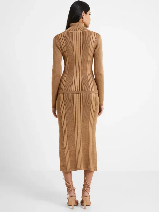 Mari Knit Pencil Midi Skirt