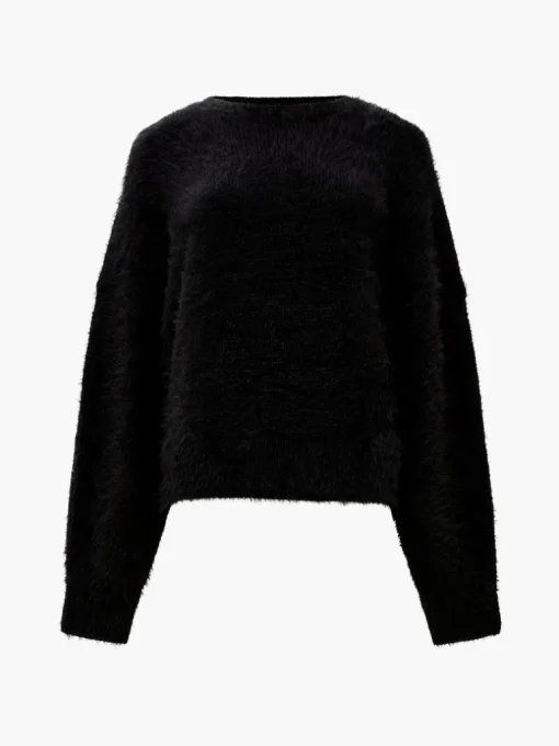 Meena Fluffy Boat Neck Jumper