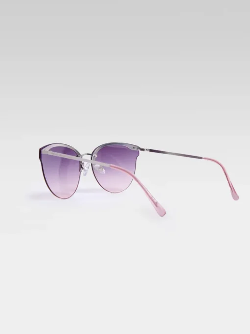 Metal Cat Eye Rimless Sunglass