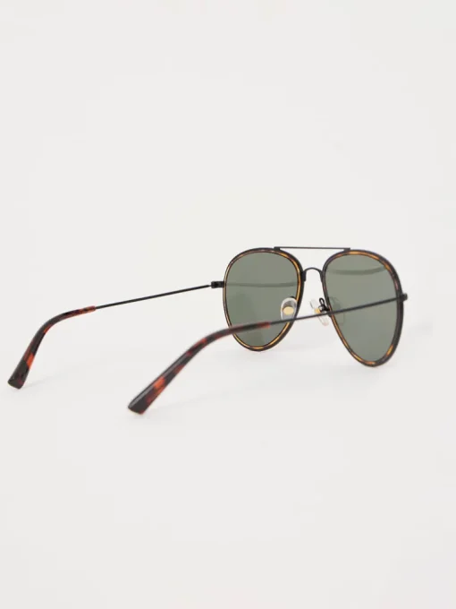 Metal D-Frame Rim Detailed Sunglasses