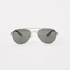 Metal D-Frame Sunglasses