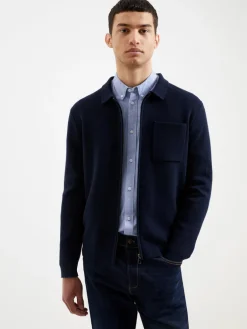 Milano Knitted Zip Through Shirt