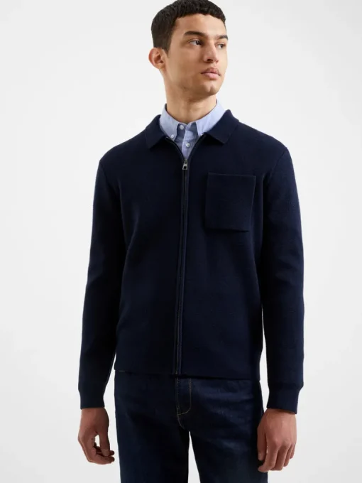 Milano Knitted Zip Through Shirt