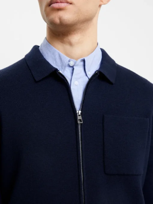 Milano Knitted Zip Through Shirt