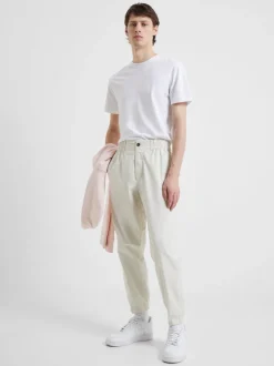 Military Cotton Tapered Chino Trousers