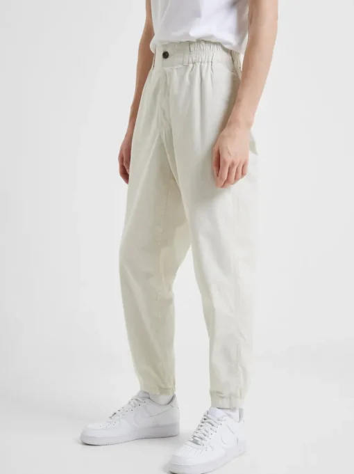 Military Cotton Tapered Chino Trousers