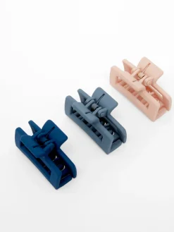 Mini Matte Claw Hair Clips (Pack of 3)