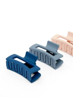 Mini Matte Claw Hair Clips (Pack of 3)