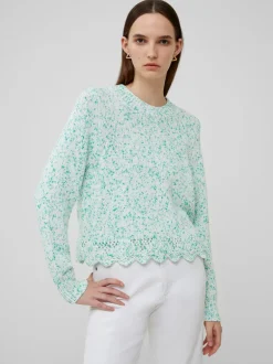 Nevanna Recycled Scallop Hem Sweater