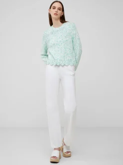 Nevanna Recycled Scallop Hem Sweater