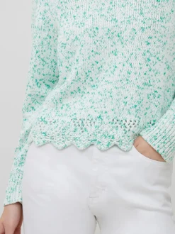 Nevanna Recycled Scallop Hem Sweater