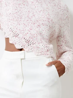 Nevanna Recycled Scallop Hem Sweater