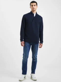 Ottoman Funnel Neck Polo Shirt