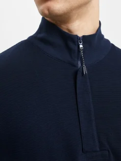 Ottoman Funnel Neck Polo Shirt