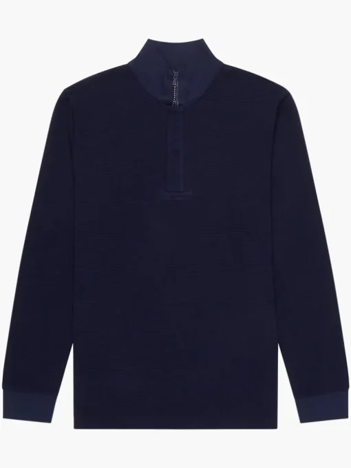 Ottoman Funnel Neck Polo Shirt