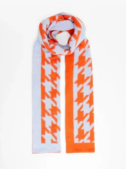 Oversized Houndstooth Scarf