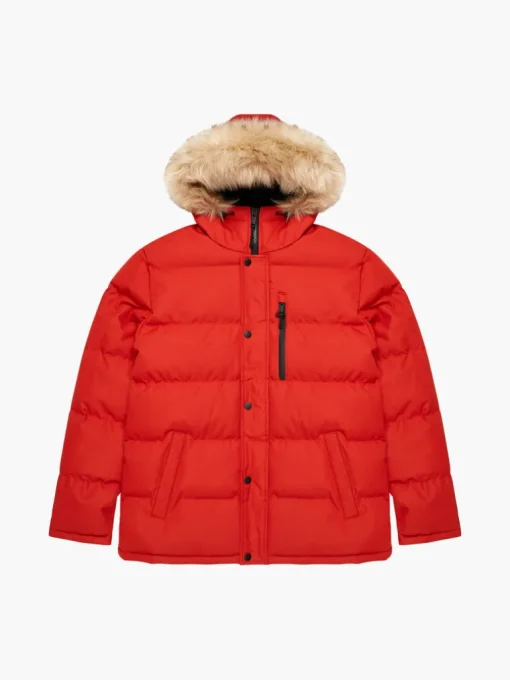 Padded Mid Length Parka Coat