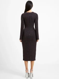 Paula Keyhole Midi Dress