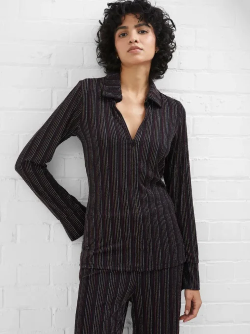 Paula Lurex Stripe Top