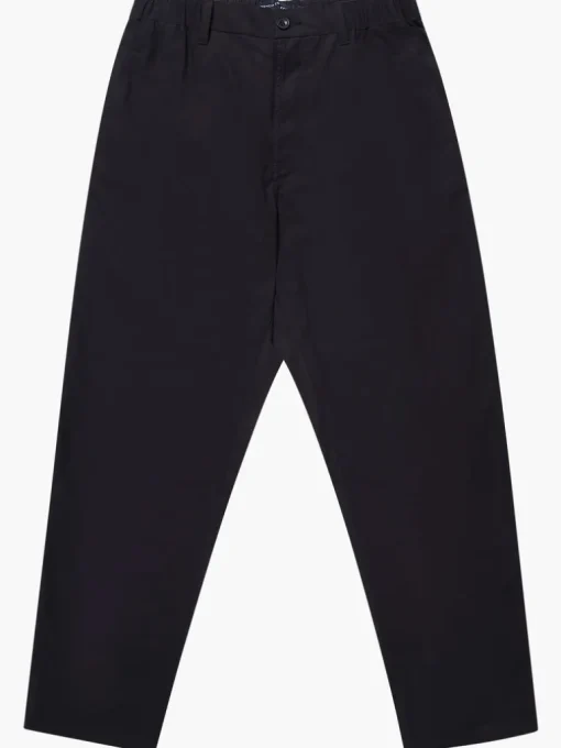Peached Cotton Straight Leg Trousers