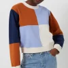 Peri Modal Jersey Colour Block Sweatshirt