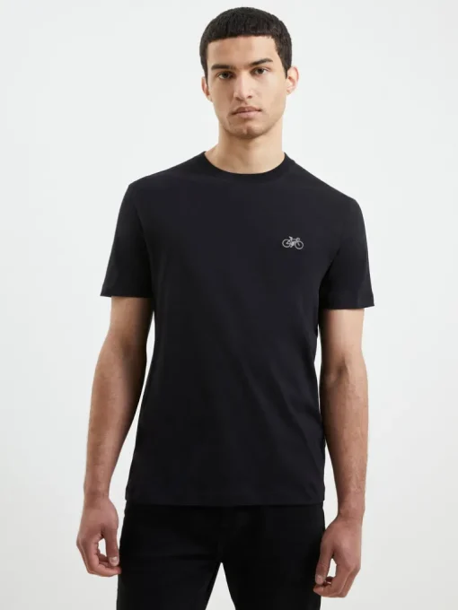 Point Embroidered Bike T-Shirt