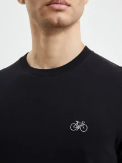 Point Embroidered Bike T-Shirt