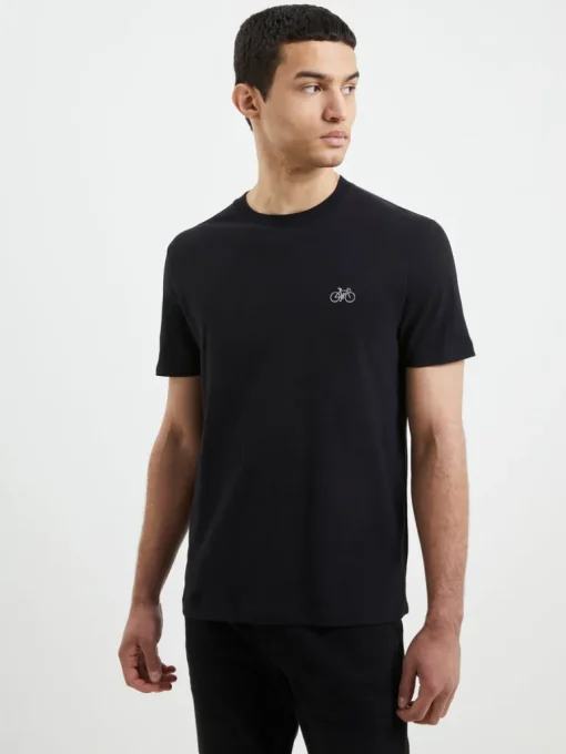 Point Embroidered Bike T-Shirt