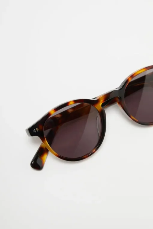 Preppy Round Tortoise Sunglasses
