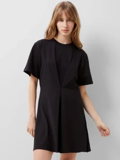 Rallie Cotton Box Pleat T-Shirt Mini Dress