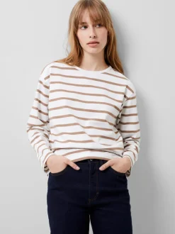 Rallie Stripe Slash Neck Top