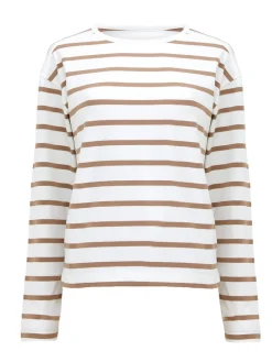 Rallie Stripe Slash Neck Top