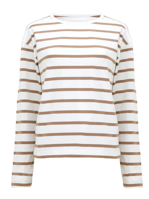 Rallie Stripe Slash Neck Top