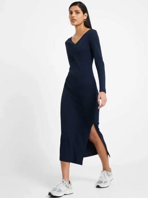 Rassia Rib Crossover Dress