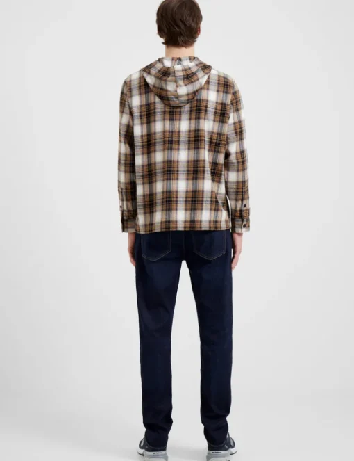 Relaxed Hooded Check Shirt